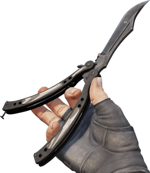 Preview image 3 of ★ StatTrak™ Cuchillo Mariposa | Laminado Negro (Algo desgastado)