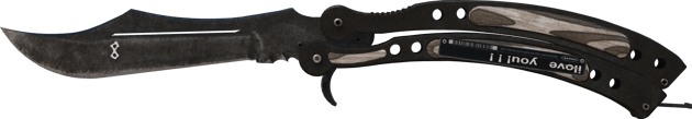 Preview image 2 of ★ StatTrak™ Couteau papillon | Noir stratifié (Usée)