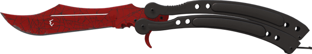 Preview image 2 of ★ StatTrak™ Nóż motylkowy | Szkarłatna sieć (lekkie zużycie)