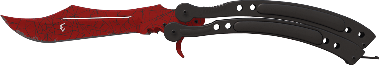 Preview image 2 of ★ StatTrak™ Nóż motylkowy | Szkarłatna sieć (lekkie zużycie)