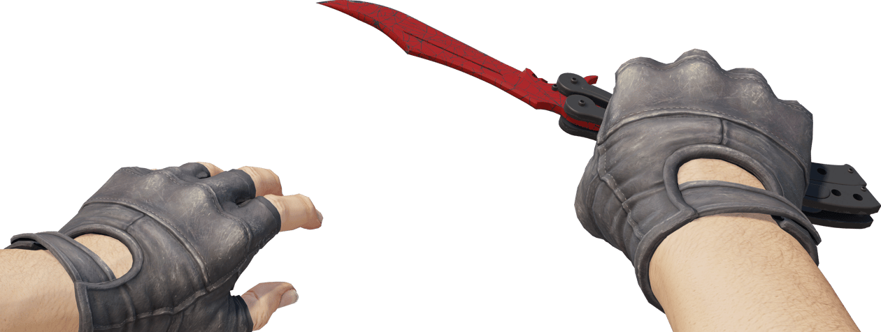 Preview image 4 of ★ StatTrak™ Nóż motylkowy | Szkarłatna sieć (lekkie zużycie)