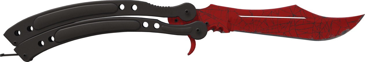 Preview image 1 of ★ StatTrak™ Nóż motylkowy | Szkarłatna sieć (lekkie zużycie)