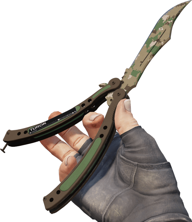 Preview image 3 of ★ StatTrak™ Faca Butterfly | Forest DDPAT (Testado no Terreno)