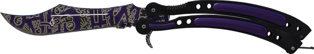 Preview image 2 of ★ StatTrak™ Cuchillo Mariposa | Mano alzada (Algo desgastado)