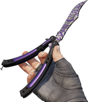 Preview image 3 of ★ StatTrak™ Cuchillo Mariposa | Mano alzada (Algo desgastado)