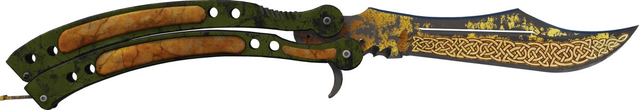 Preview image 1 of ★ StatTrak™ バタフライナイフ | Lore (戦いで傷ついた)