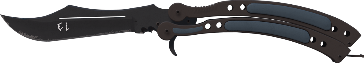 Preview image 2 of ★ StatTrak™ Coltello a farfalla | Night (Usura minima)