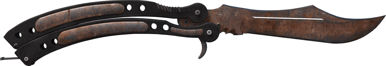 Preview image 1 of ★ StatTrak™ Butterfly Knife | Rust Coat (Battle-Scarred)