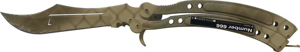 Preview image 2 of ★ StatTrak™ Butterfly Knife | Safari Mesh (Field-Tested)