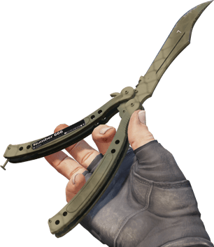 Preview image 3 of ★ StatTrak™ Butterfly Knife | Safari Mesh (Field-Tested)