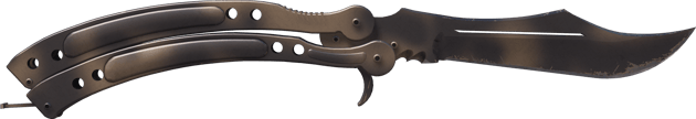 ★ StatTrak™ Coltello a farfalla | Scorched (Testato sul campo)