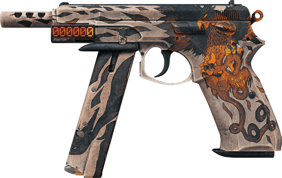 StatTrak™ CZ75-Auto | Schlangenadler (Minimale Gebrauchsspuren)