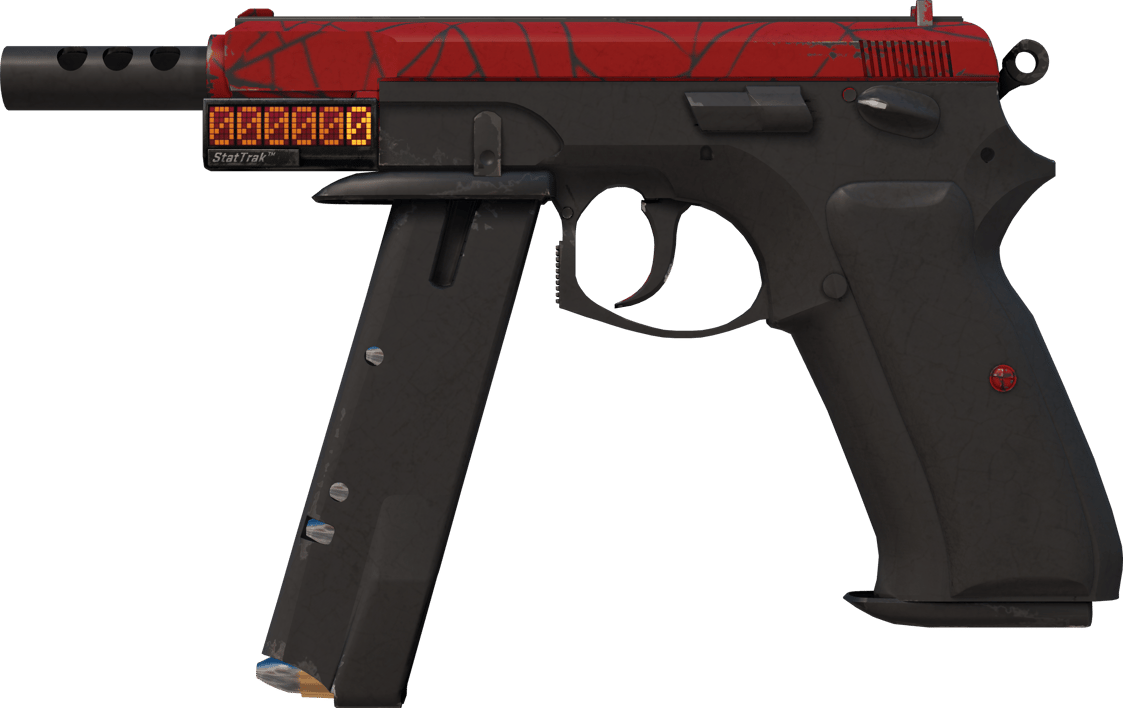 Preview image 1 of StatTrak™ CZ75-Auto | Purpurnes Netz (Einsatzerprobt)