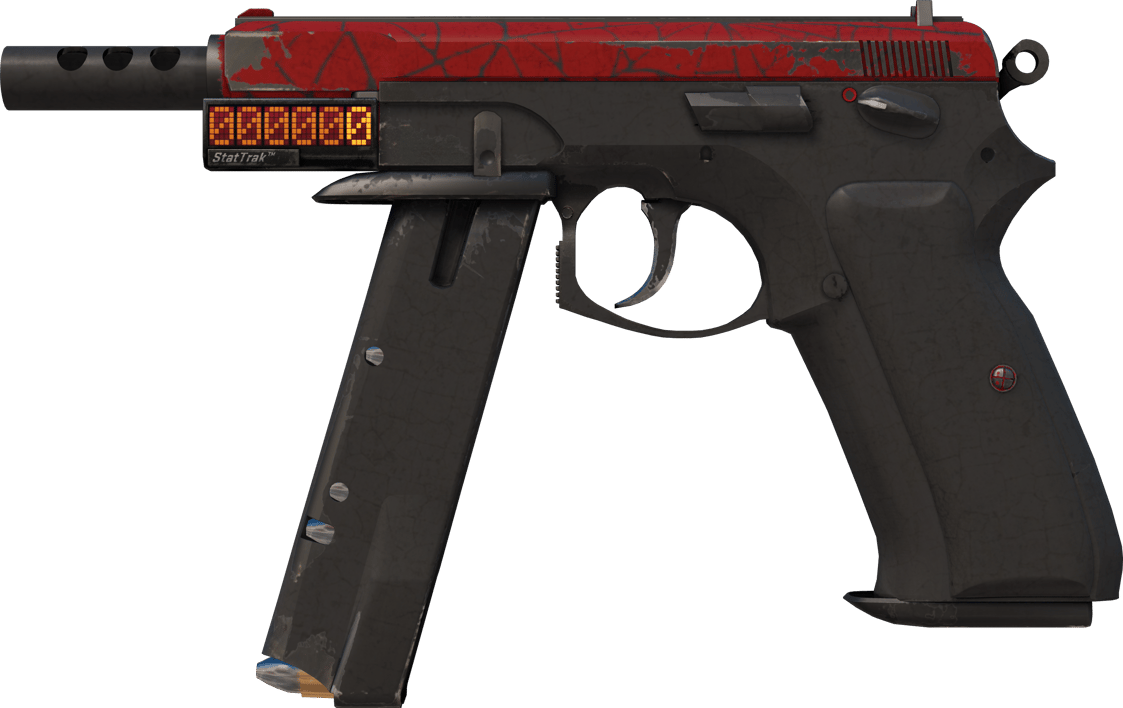 Preview image 1 of StatTrak™ CZ75-Auto | Tela escarlata (Bastante desgastado)