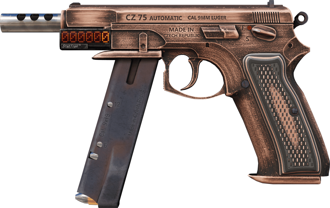 Preview image 1 of CZ75自动型（StatTrak™） | 做旧手艺 (崭新出厂)