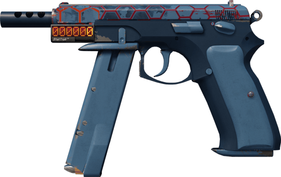 StatTrak™ CZ75-Auto | 己烷網格 (戰場實測)