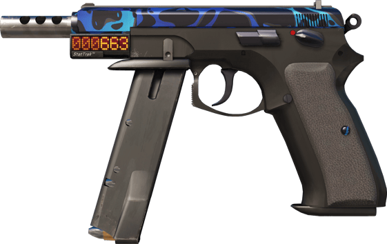StatTrak™ CZ75-Auto | 毒镖 (略有磨损)