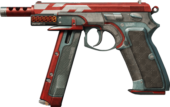 StatTrak™ CZ75-Auto | Red Astor (Segnato dalle battaglie)
