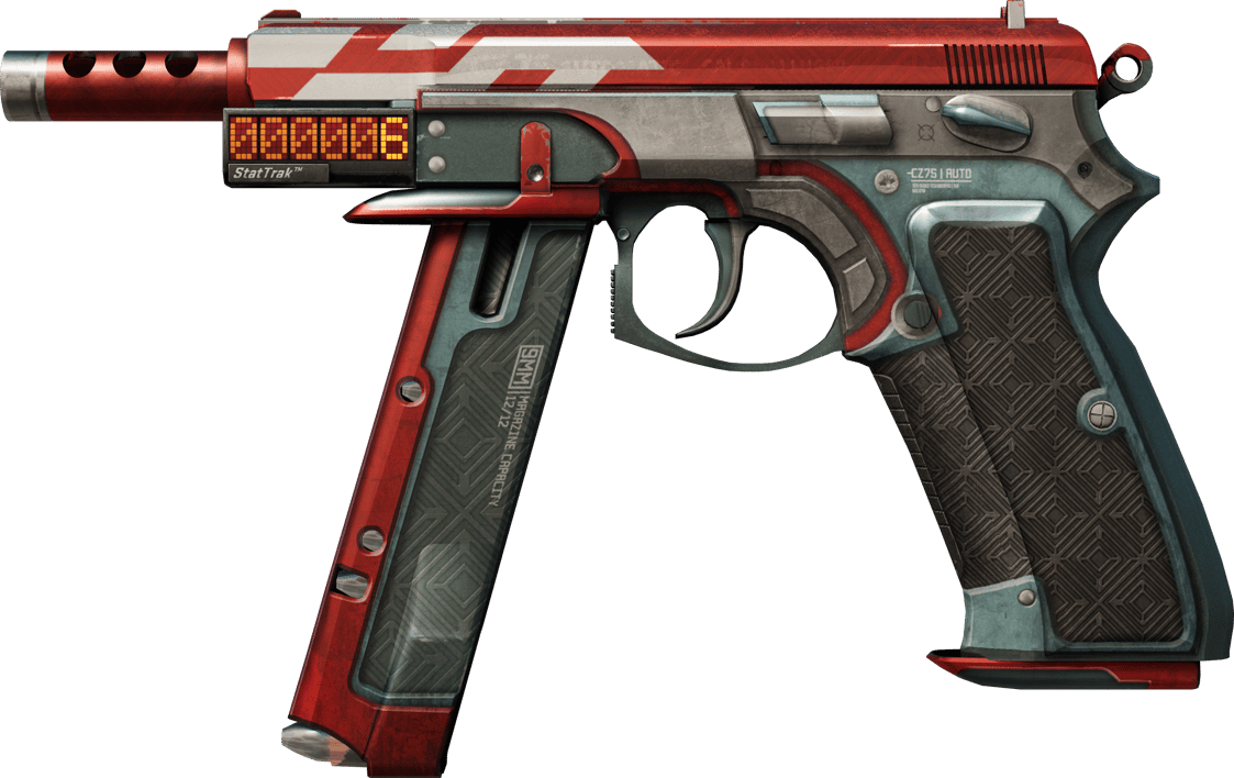 Preview image 1 of StatTrak™ CZ75-Auto | Red Astor (Testado no Terreno)