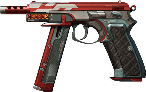 StatTrak™ CZ75-Auto | Astor rouge (Très peu usée)
