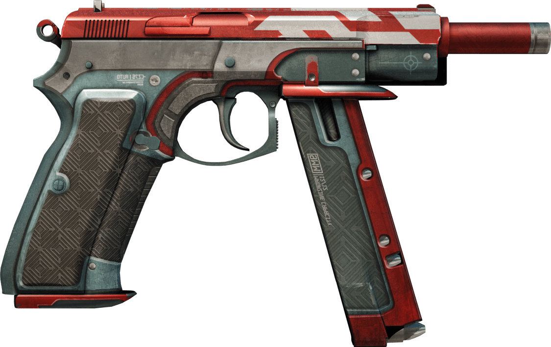 Preview image 2 of StatTrak™ CZ75-Auto | Red Astor (Com Muito Uso)