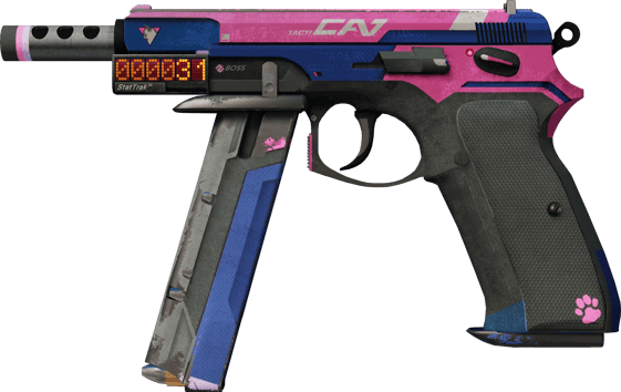 StatTrak™ CZ75-Auto | 戰術喵 (戰痕累累)