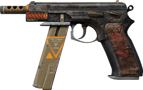 StatTrak™ CZ75-Auto | Vendetta (มีรอยถลอกเล็กน้อย)