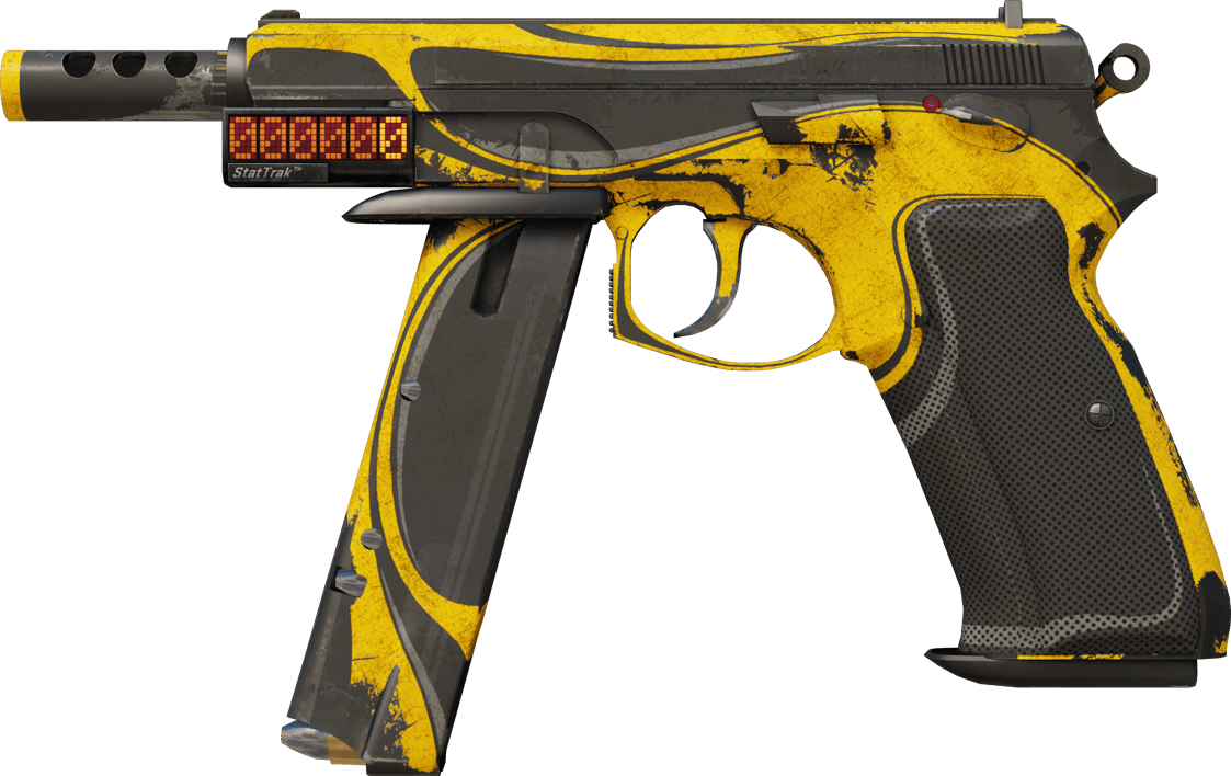 Preview image 1 of StatTrak™ CZ75-Auto | 노란색 재킷 (전투로 닳고 닳은)