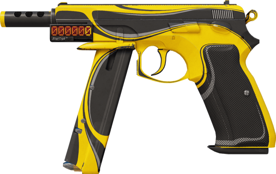 StatTrak™ CZ75-Auto | Yellow Jacket (มีรอยถลอกเล็กน้อย)
