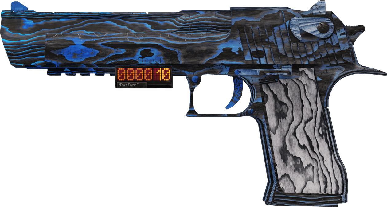 Preview image 1 of Desert Eagle (StatTrak™) | Blue Ply (WW - Khá mòn)