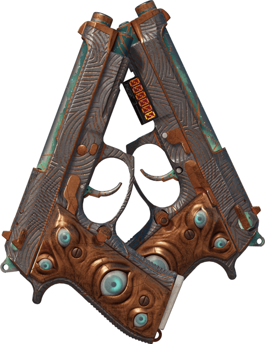 Preview image 1 of 双持贝瑞塔（StatTrak™） | 天矢之眼 (战痕累累)