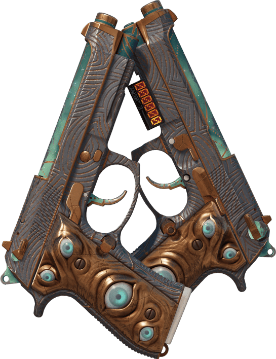 Preview image 1 of 双持贝瑞塔（StatTrak™） | 天矢之眼 (破损不堪)