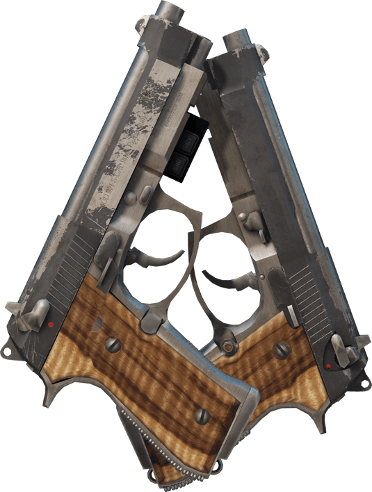 Preview image 2 of StatTrak™ Dual Berettas | 흑색 림바 (전투로 닳고 닳은)