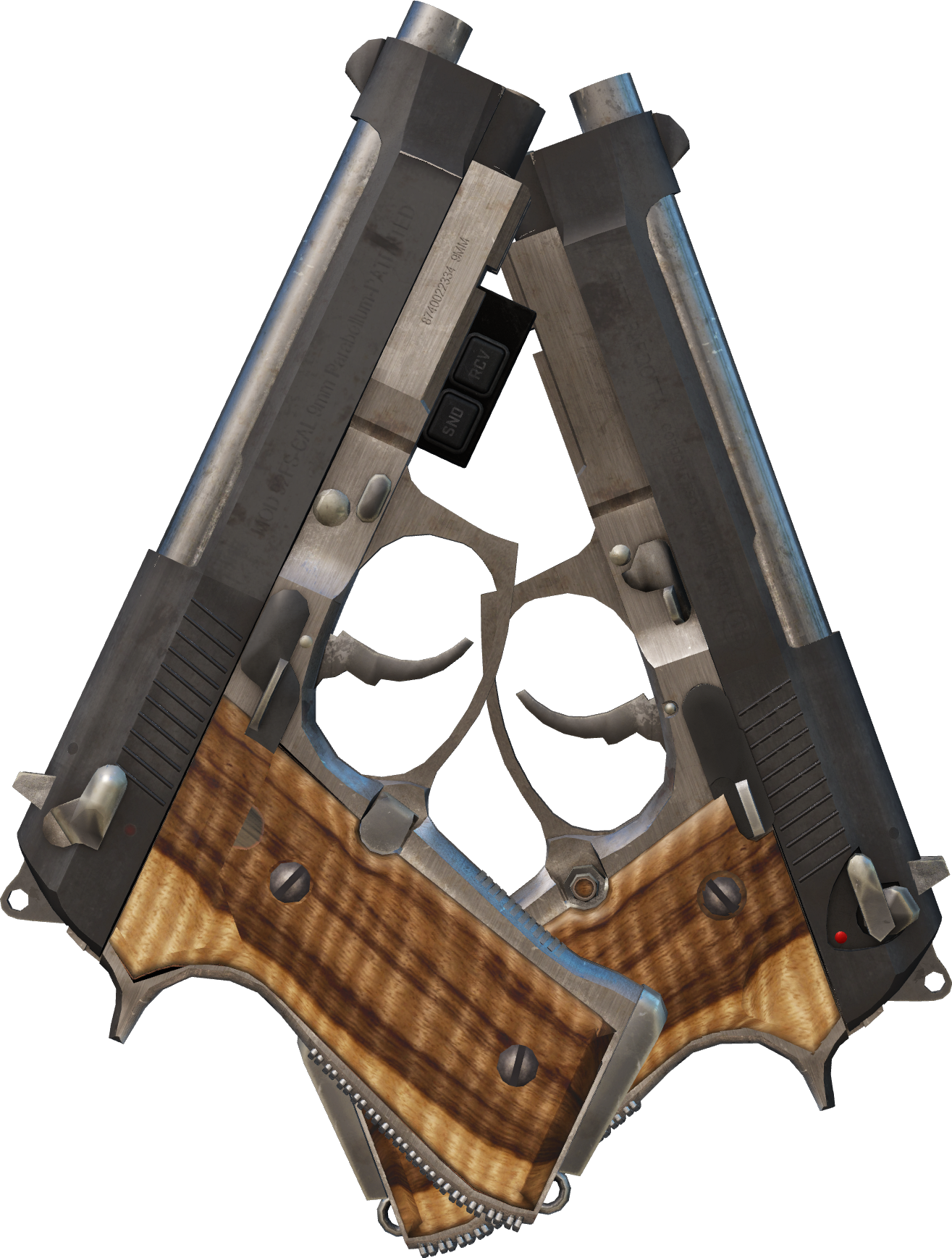 Preview image 2 of StatTrak™ Dual Berettas | Limba noir (Neuve)