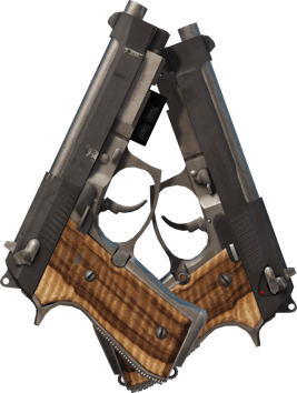 Preview image 2 of StatTrak™ Dual Berettas | Black Limba (Testado no Terreno)