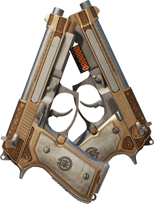 Preview image 1 of StatTrak™ Dual Berettas | Kartelli (Reissussa rähjääntynyt)