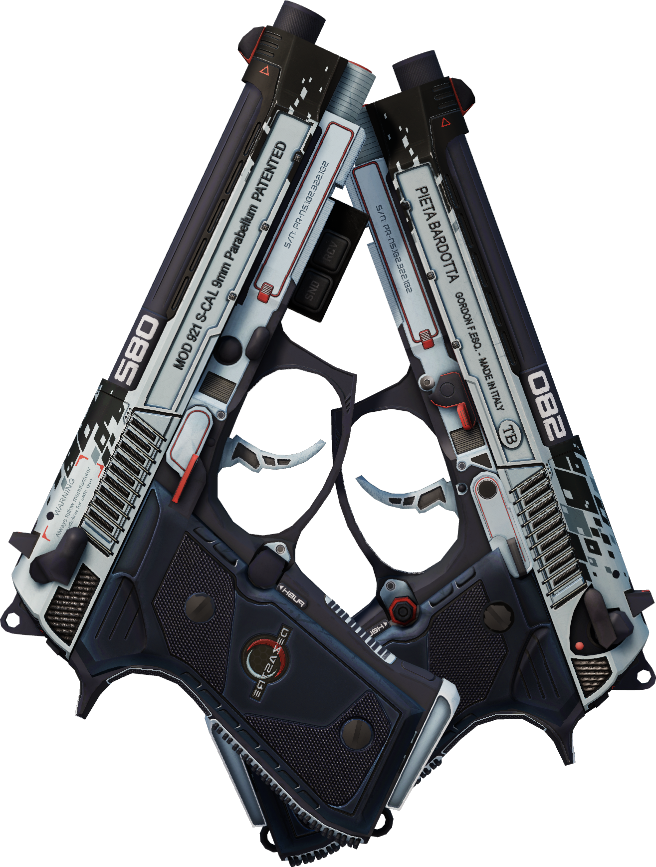 Preview image 2 of StatTrak™ Dual Berettas | Dézastre (Très peu usée)