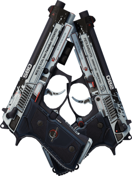 Preview image 2 of StatTrak™ Dual Berettas | Dezastre (Minimal Wear)