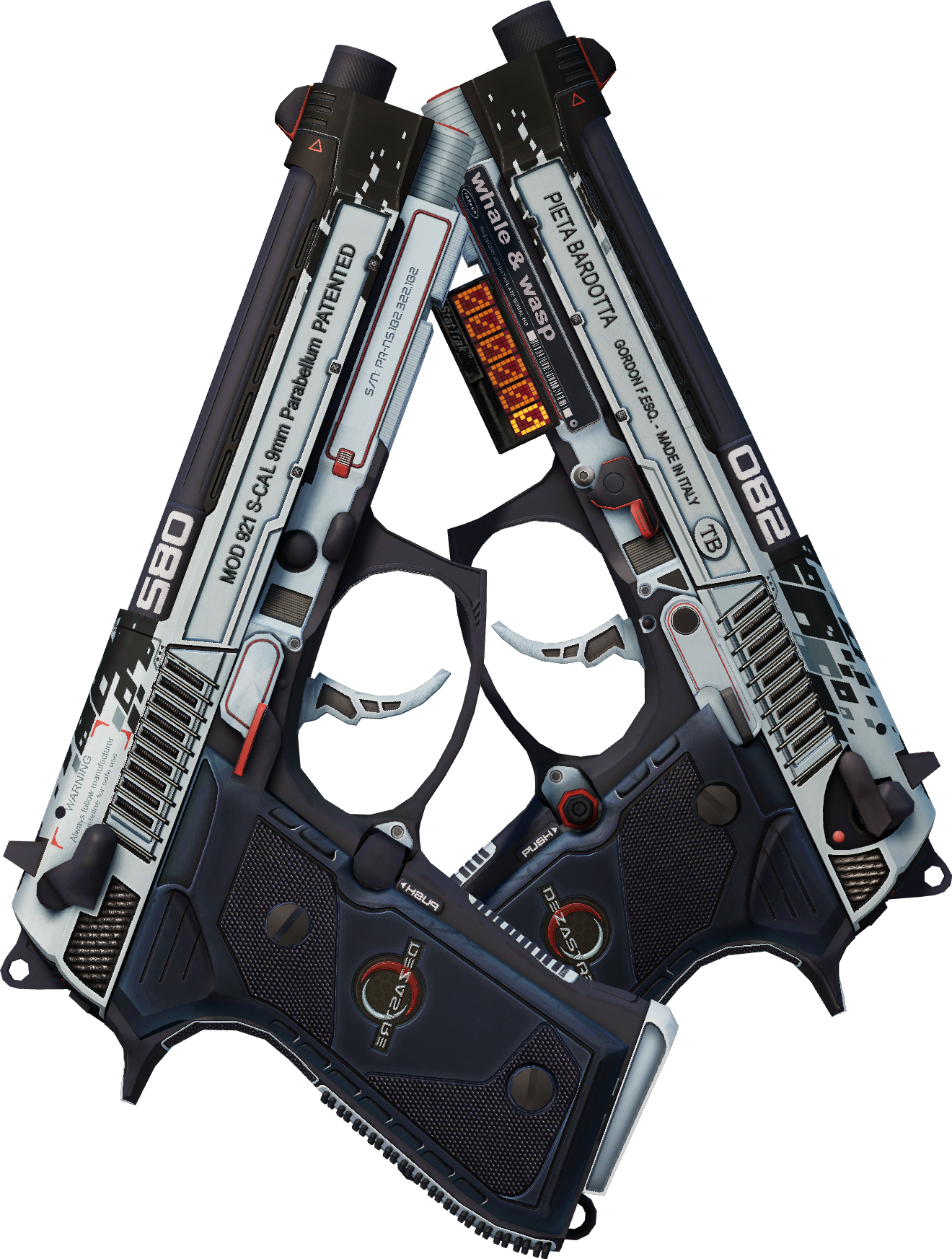 Preview image 1 of StatTrak™ Dual Berettas | Dézastre (Très peu usée)