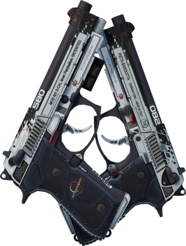 Preview image 2 of StatTrak™ Dual Berettas | Dezastre (Well-Worn)