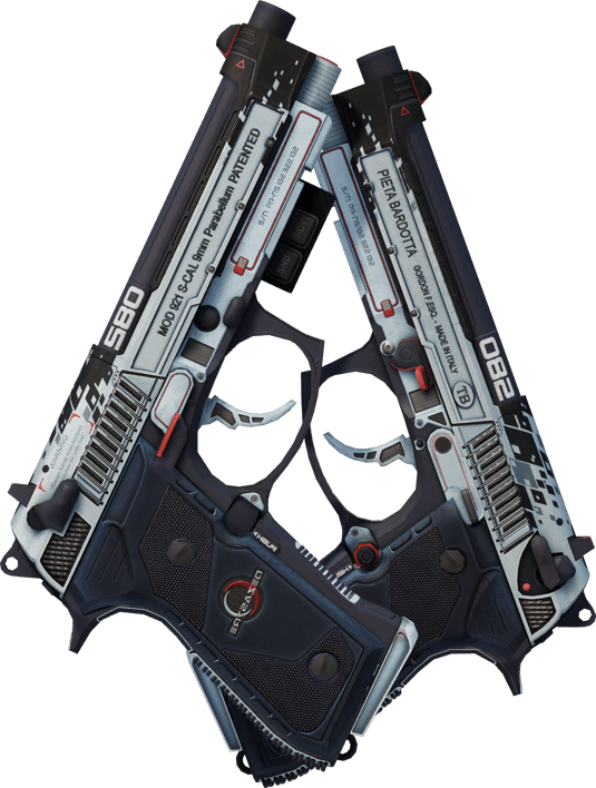 Preview image 2 of Dual Berettas (StatTrak™) | Dézastre (Usée)