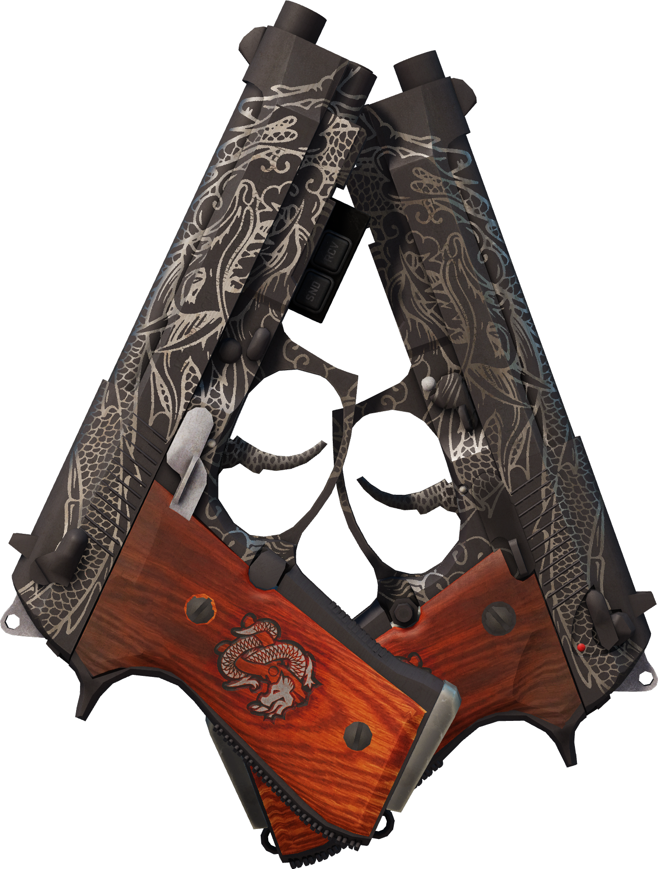 Preview image 2 of StatTrak™ Dual Berettas | Duel de dragons (Marquée par les combats)