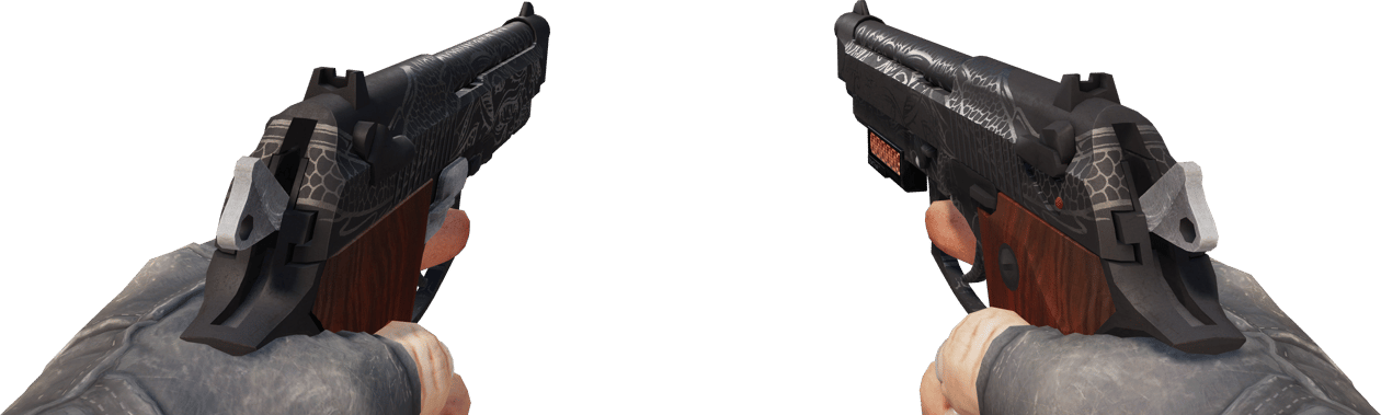 Preview image 3 of StatTrak™ Dual Berettas | Dualing Dragons (ถลอกปอกเปิกจากการรบ)