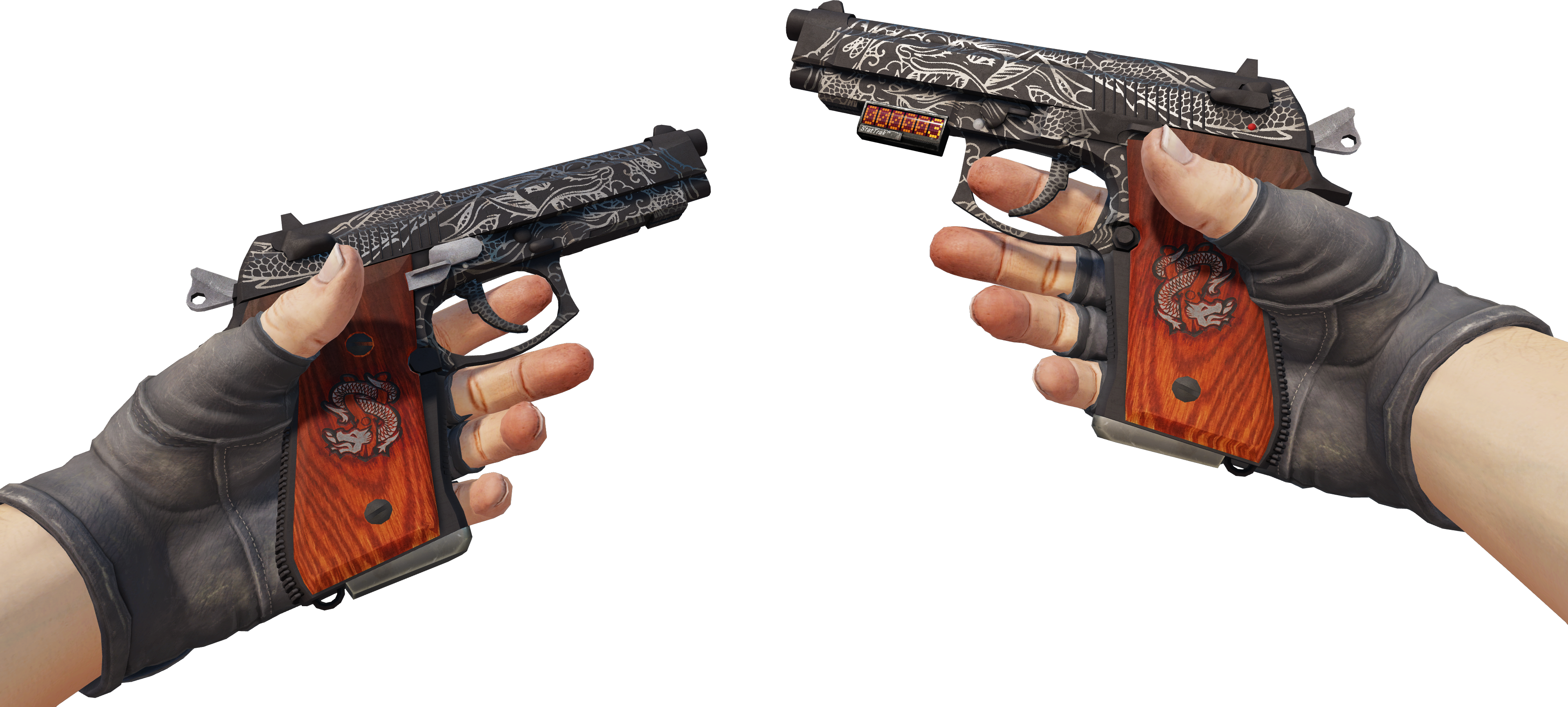 Preview image 3 of StatTrak™ Dual Berettas | Duel de dragons (Marquée par les combats)