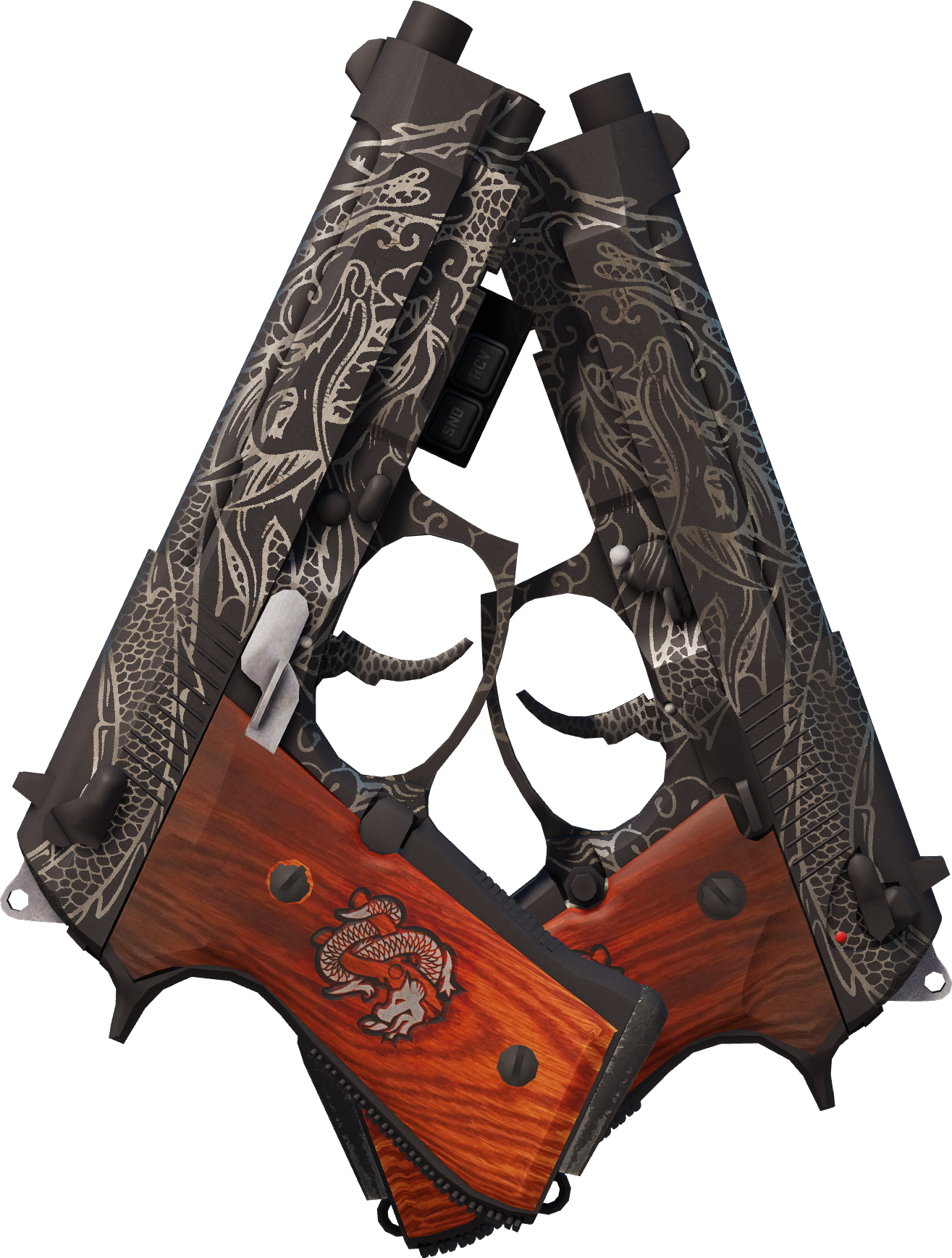 Preview image 2 of StatTrak™ Dual Berettas | Duel de dragons (Testée sur le terrain)