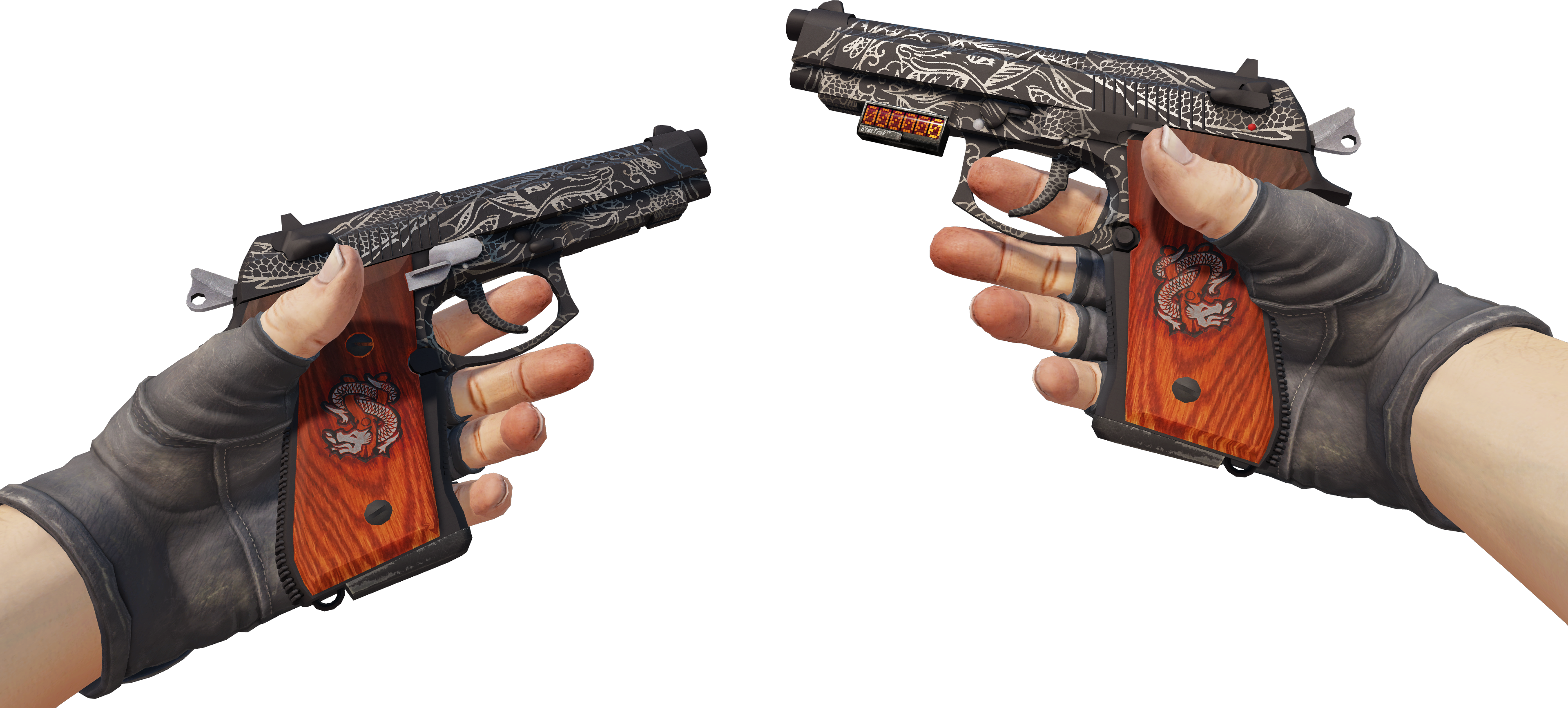 Preview image 3 of StatTrak™ Dual Berettas | Duel de dragons (Testée sur le terrain)