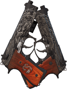 Preview image 2 of StatTrak™ Dual Berettas | Zwillingsdrachen (Minimale Gebrauchsspuren)