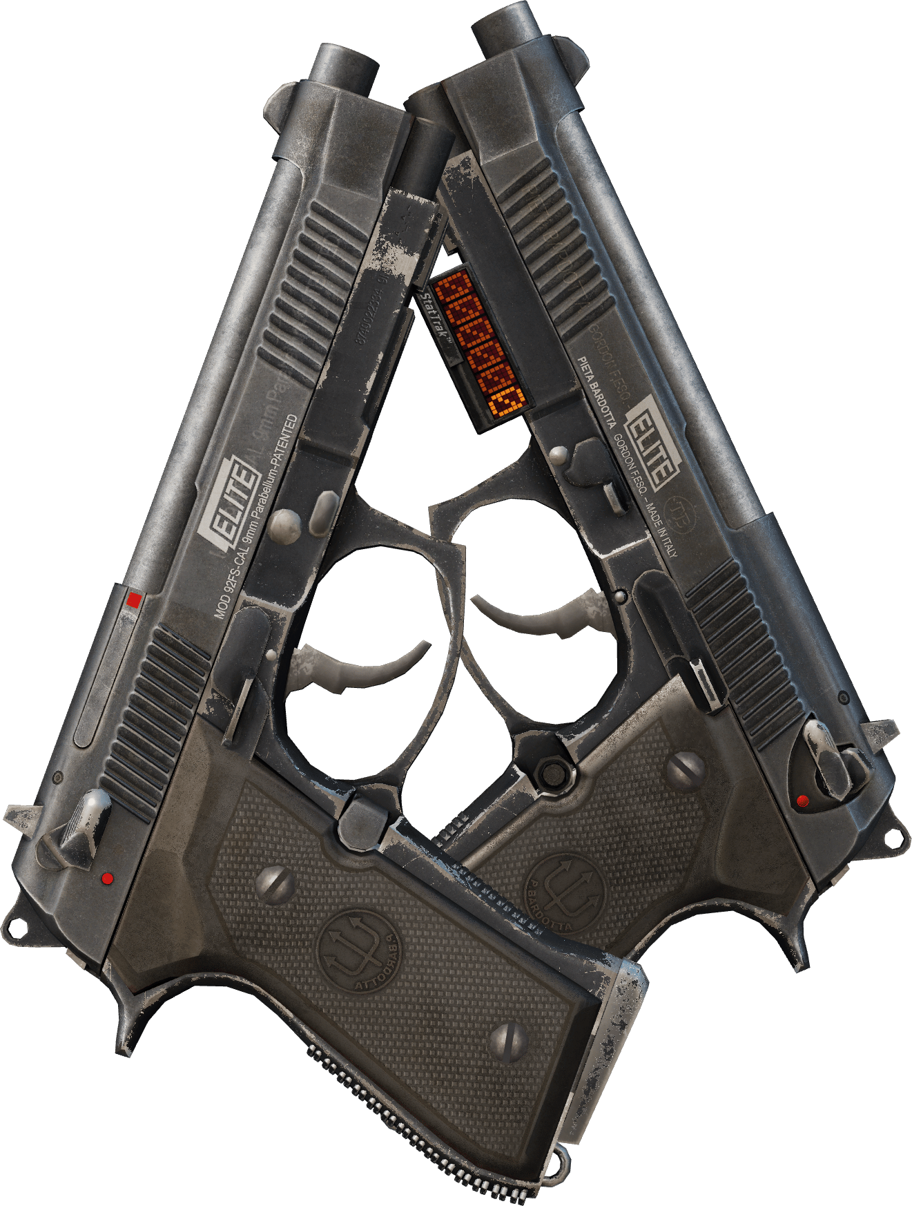 Preview image 1 of StatTrak™ Dual Berettas | Élite 1.6 (Marquée par les combats)