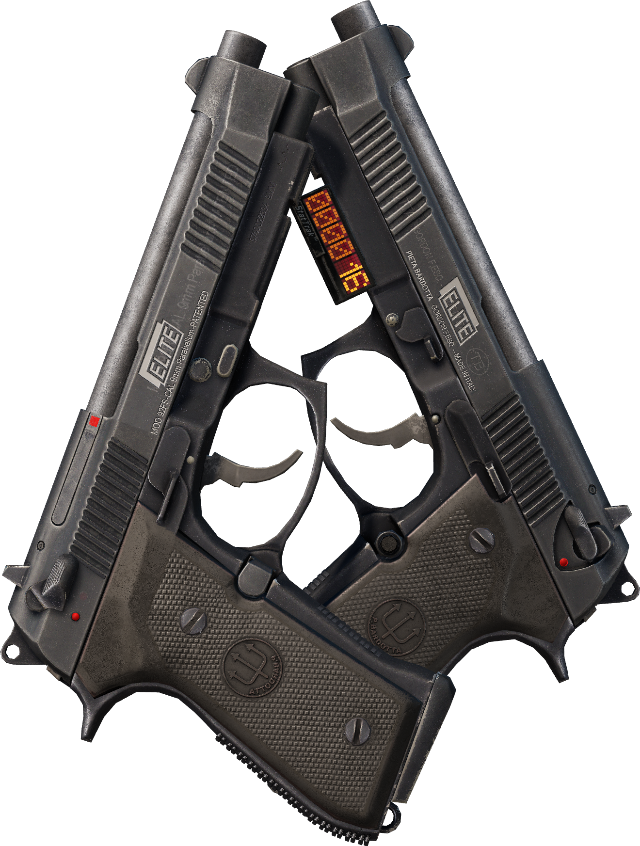 Preview image 1 of StatTrak™ Dual Berettas | Élite 1.6 (Très peu usée)
