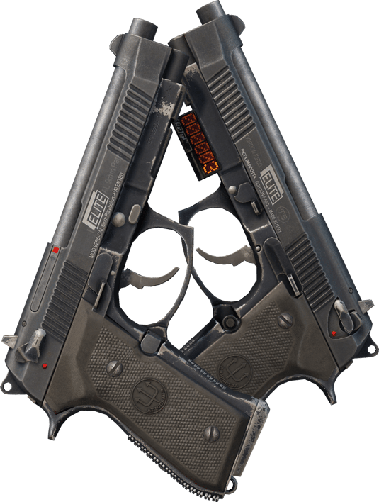 Preview image 1 of StatTrak™ Dual Berettas | Elite 1.6 (มีรอยถลอกอย่างมาก)